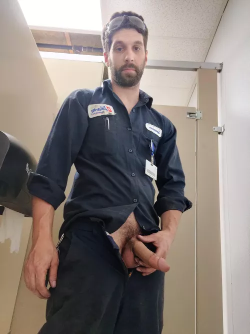 Would you go back to work or suck my half hard cock to completion? 😜