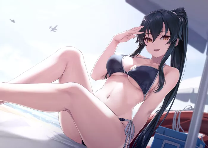Yahagi enjoying the sunshine [Kancolle]
