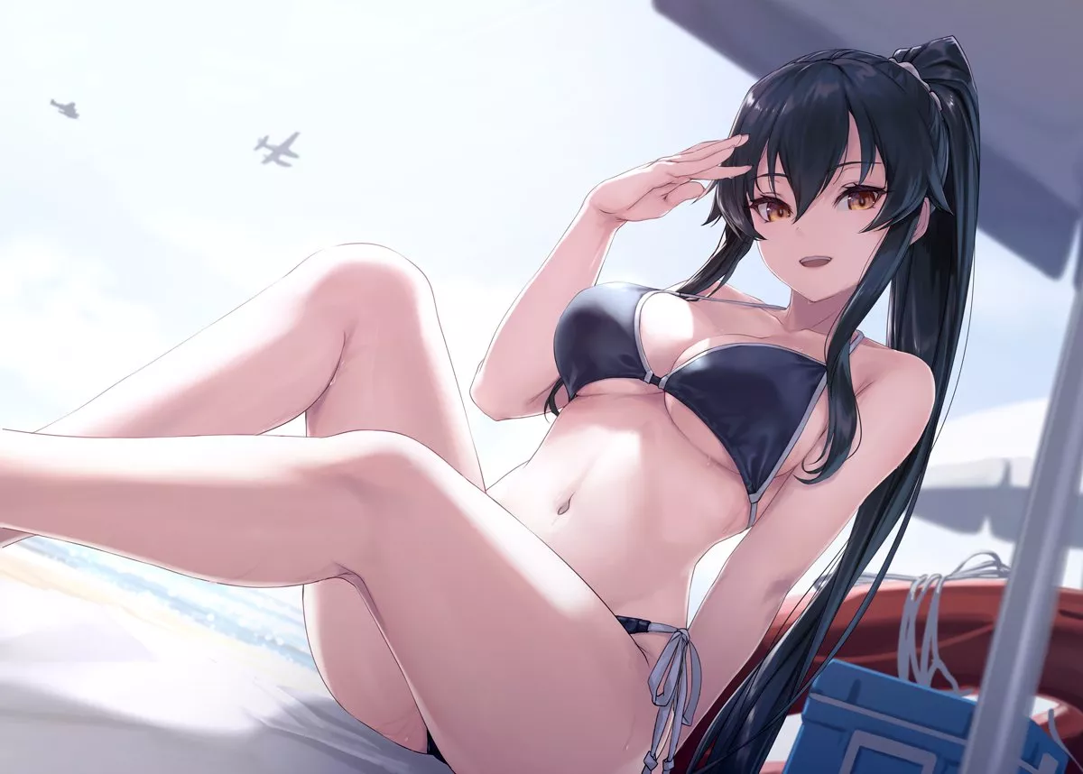 Yahagi enjoying the sunshine [Kancolle]