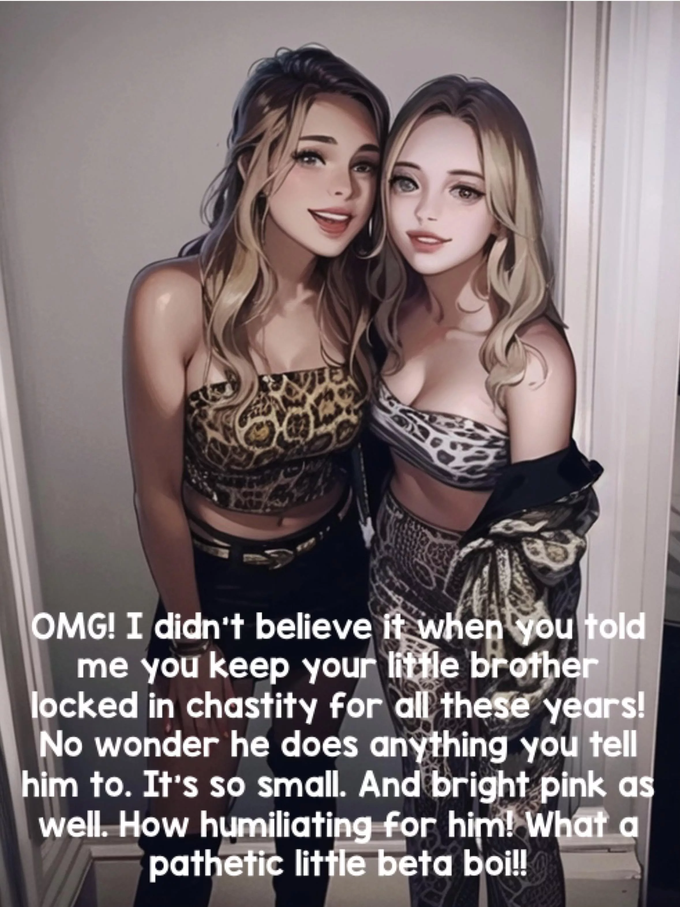 Big sis shows you off to her friends