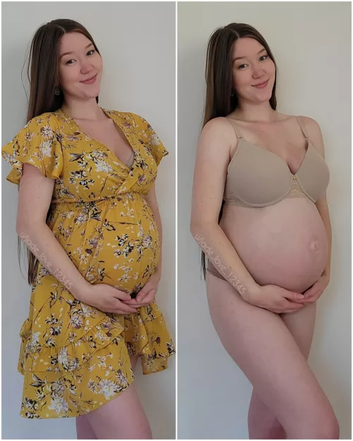 Do you prefer my pregnant belly in or out of my sundress?