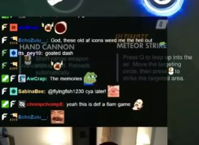 Getting a dark box so that chat is able to be seen better by viewers.