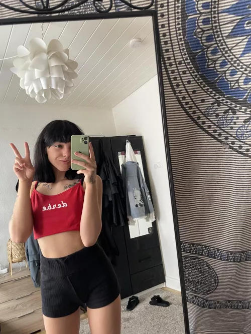 getting ready for today's beautiful day