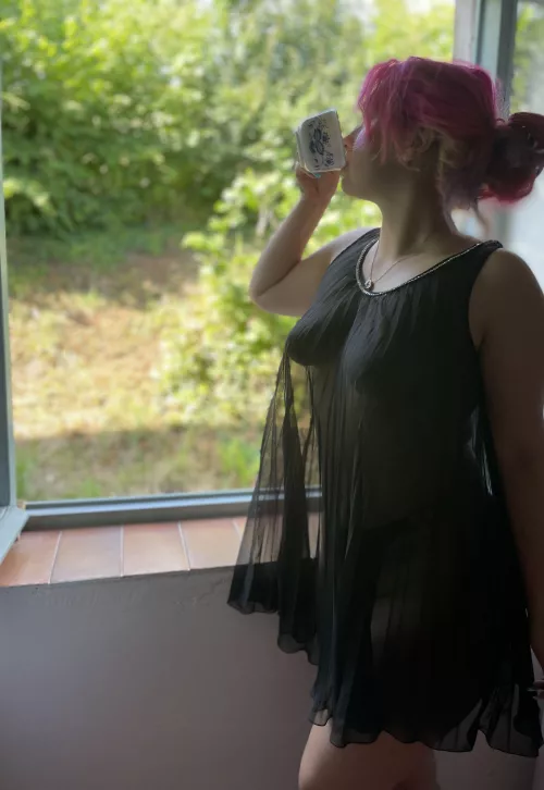 Good morning, daddy...🌞♥☕[f19]