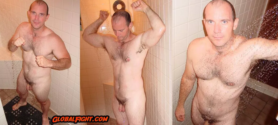 Muscle Bearcub Gary Showering Gym Lockerroom
