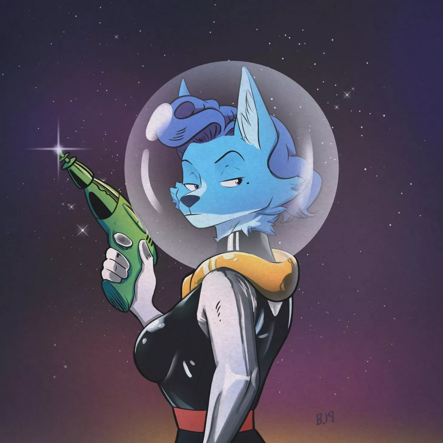 she is ready to protect the galaxy [ art by me]