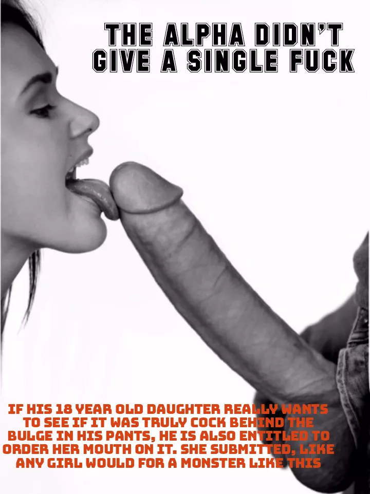 Alpha and his curious daughter