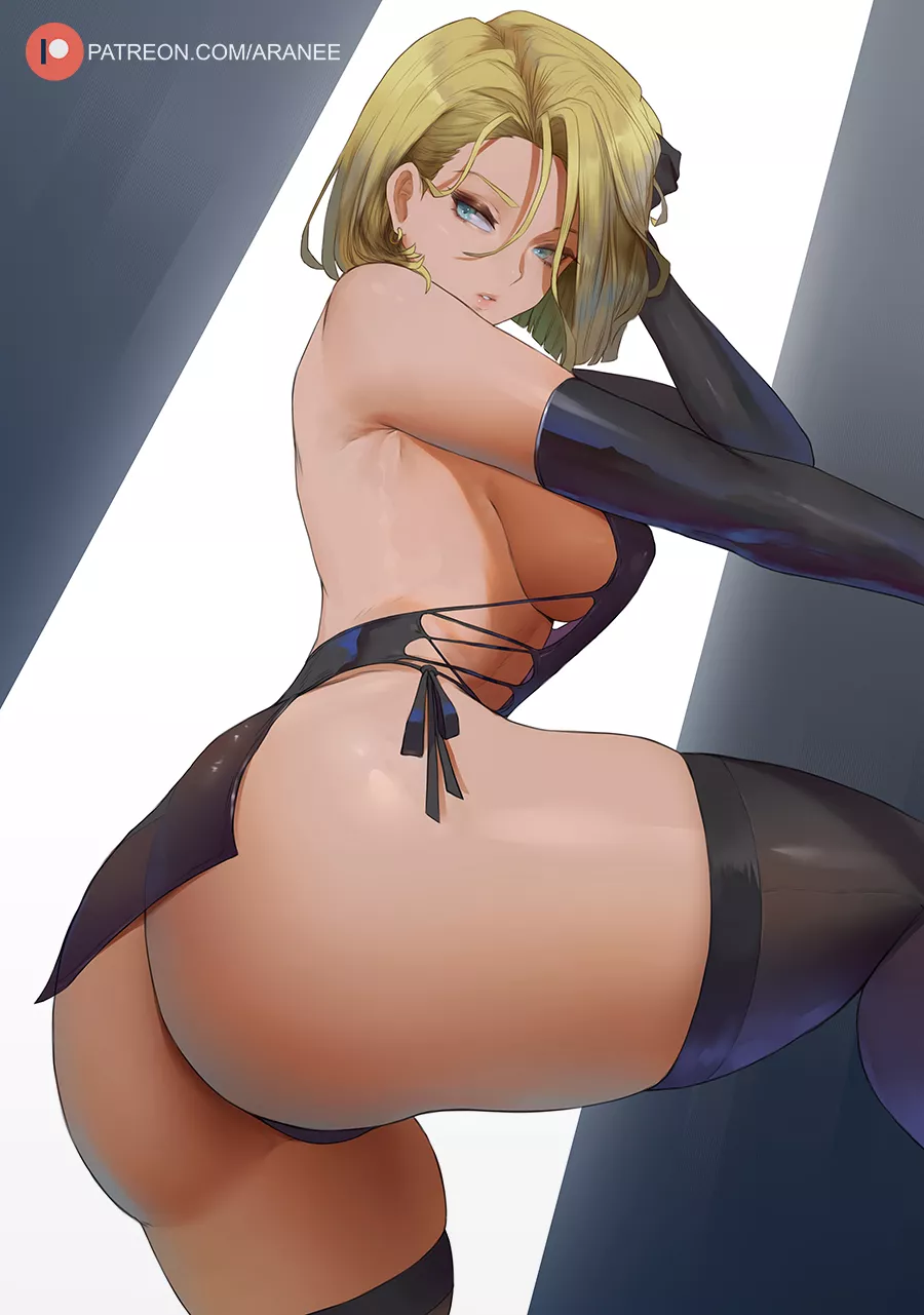 Backless dress Android 18 [Dragon Ball]