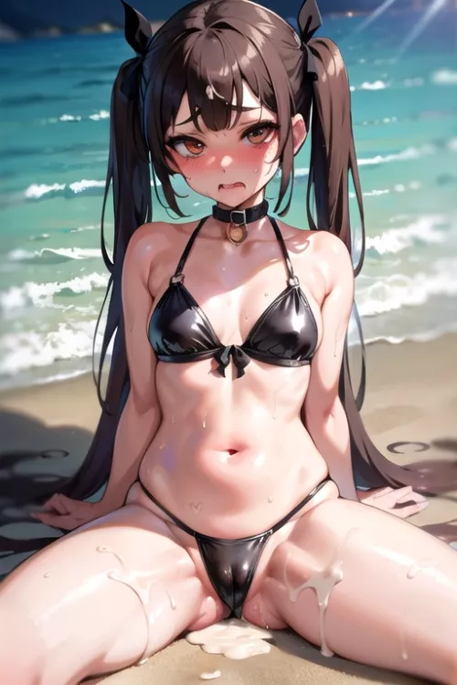 beach day with vivian