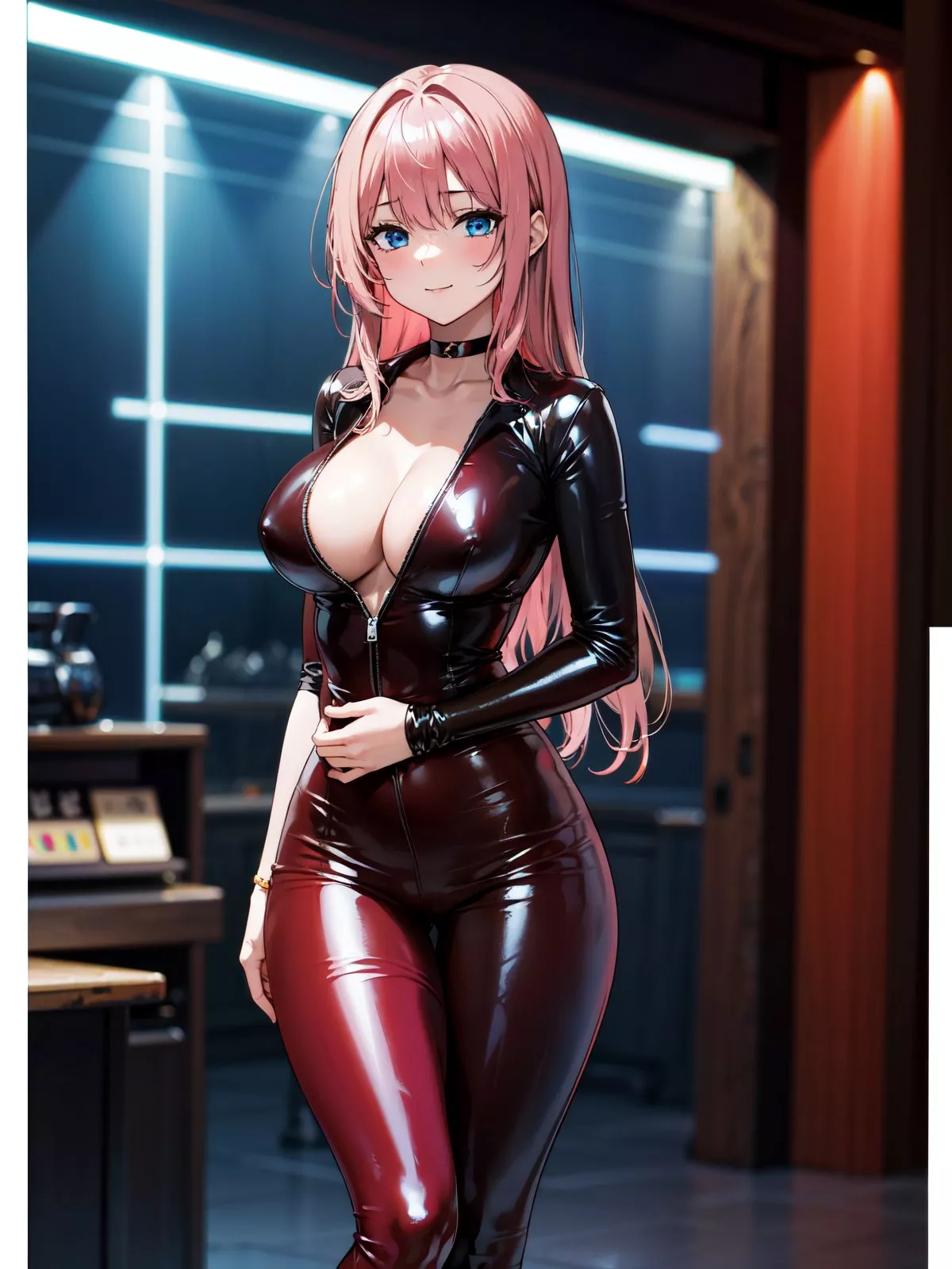 Crimson Red Rider Suit