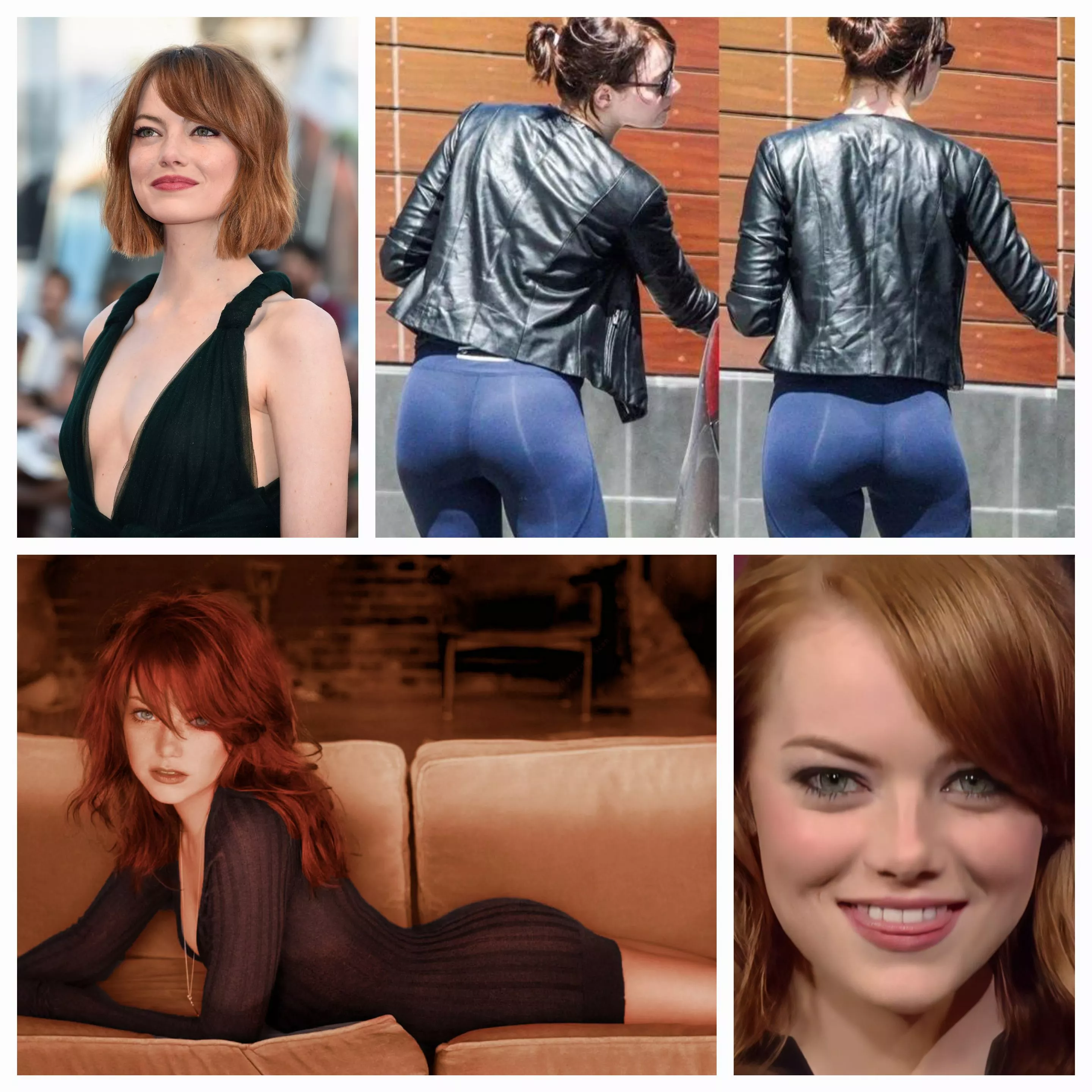 Emma Stones pretty face and tight body have me feeling so naughty, pets get bi for her until I'm filled with cum