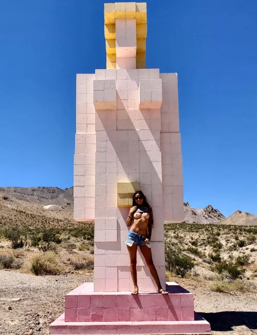 Flashed my boobs out at this ghost town