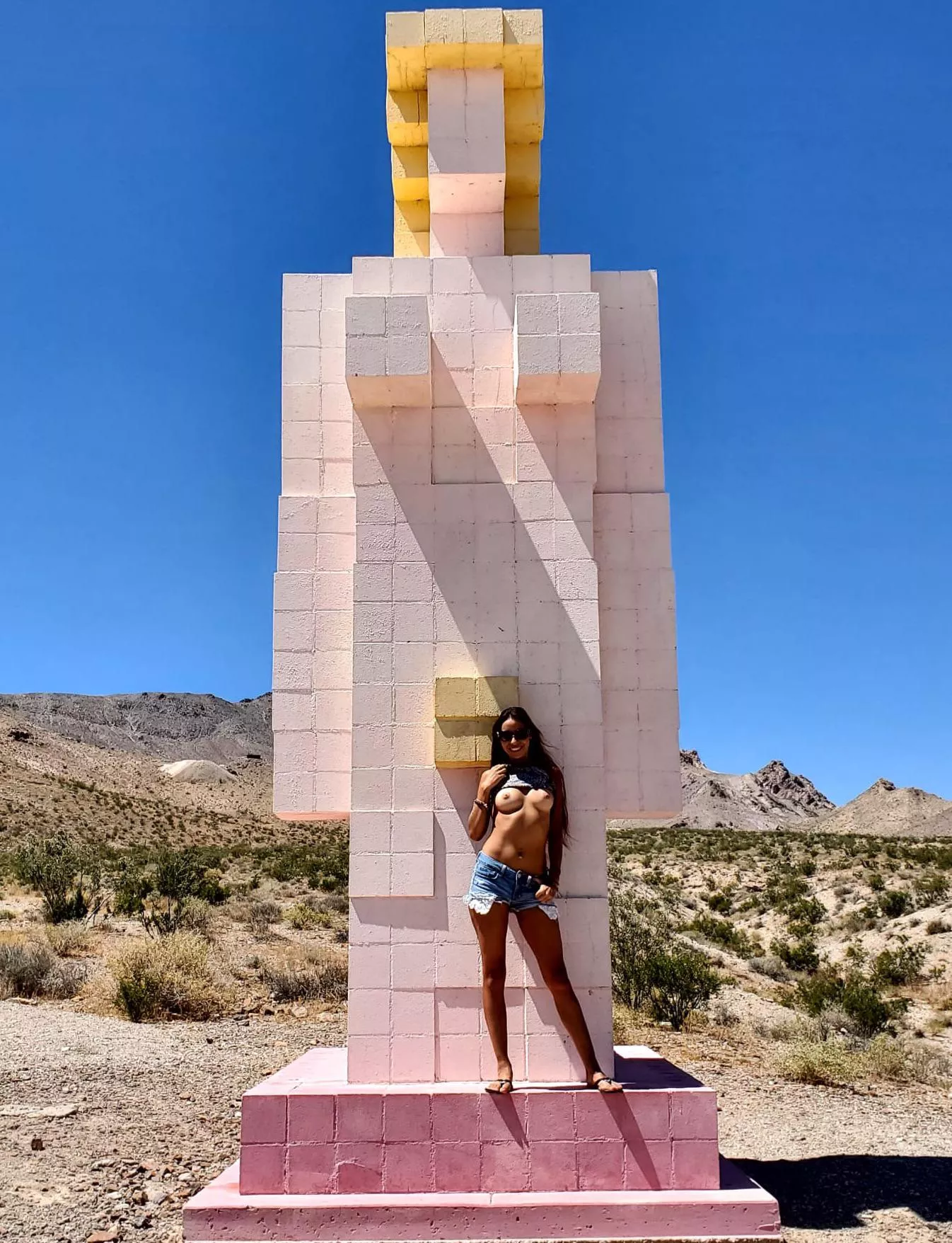 Flashed my boobs out at this ghost town