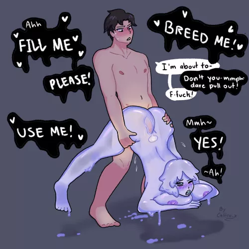 Ghost girl getting filled up (caliico_x)