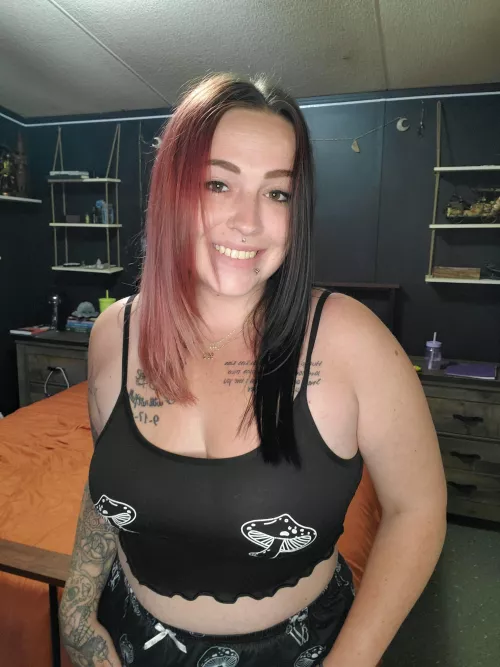 I love the freedom of never wearing a bra