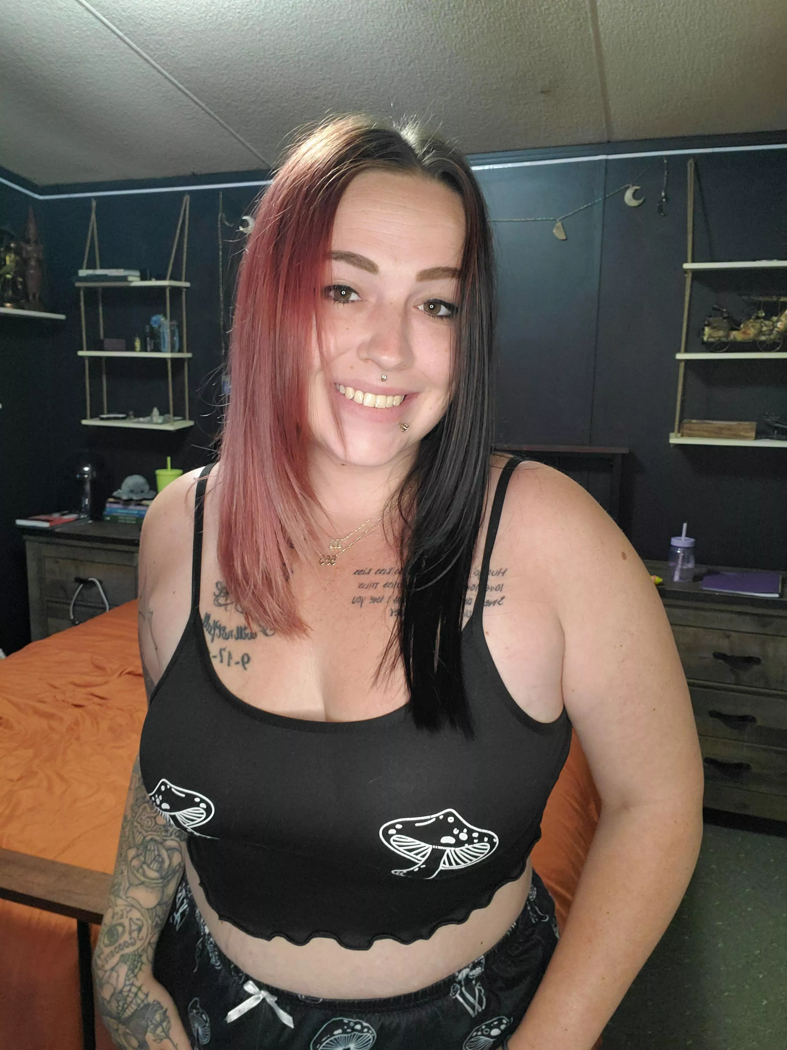 I love the freedom of never wearing a bra