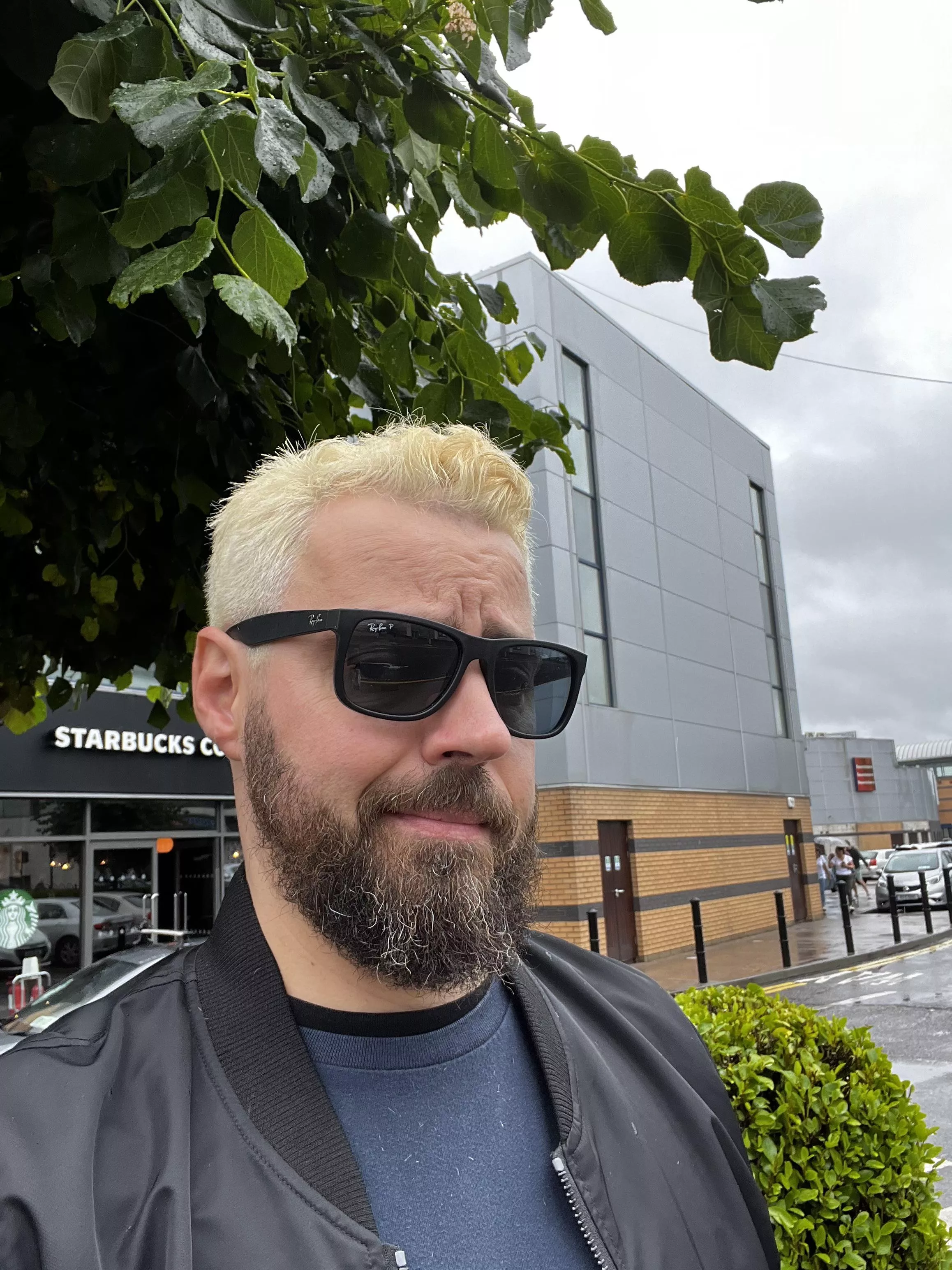 I wanted to go grey/blue, but it seems the dye didn’t work… now embracing the bleached blonde way!