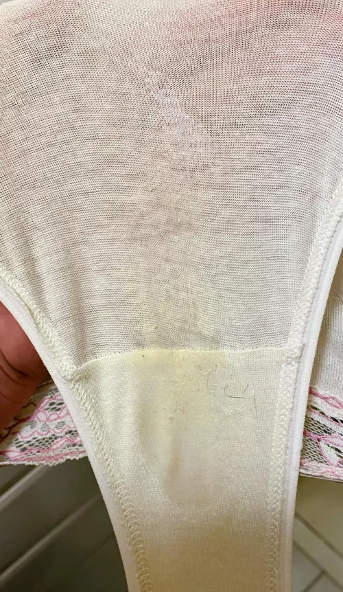Masturbating through my panties today