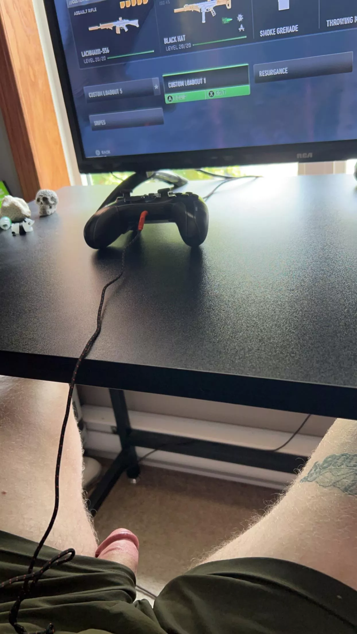 My cocks begging for attention while I’m playing WZ