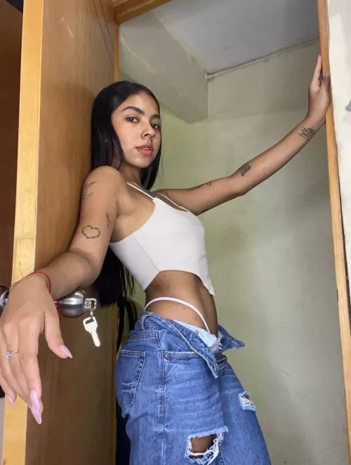 Ready to enter my dorm room for a fun time