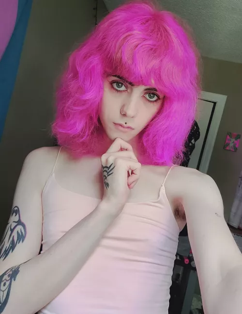 Surprise I'm pink!