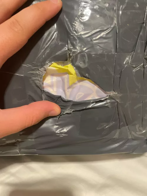 This is how my diapers turned up today…I was out and my parents got the delivery