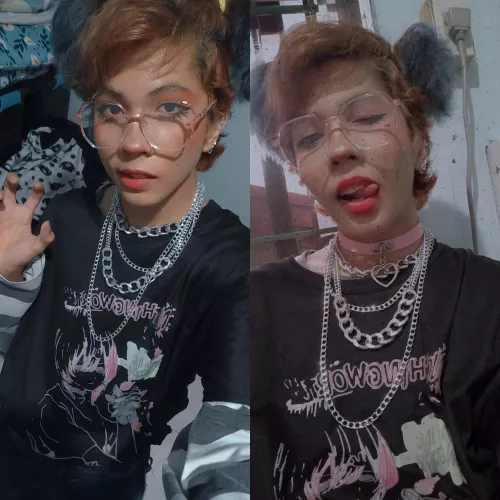 Tried an alt aesthetic 🖤🖤