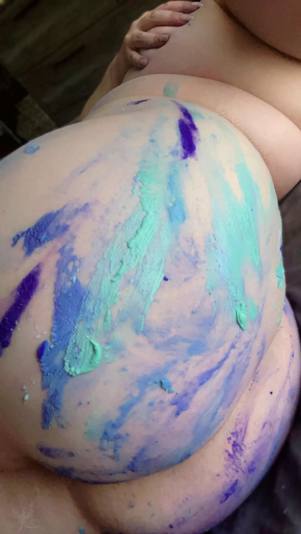 What’s a cake without some frosting…wanna taste?