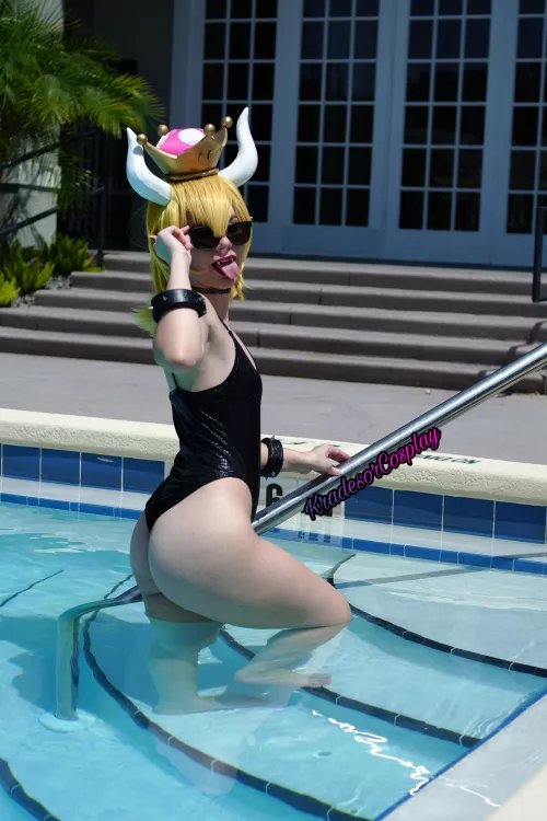 Who wants to go to the pool? Bowsette by KradesorCosplay