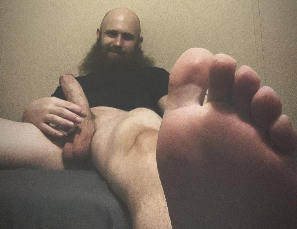 [26] cock, feet, and a smirk (;