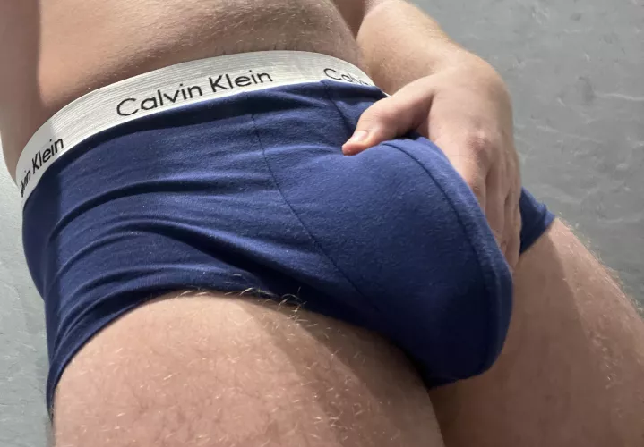 ck bulge with the head on full display !