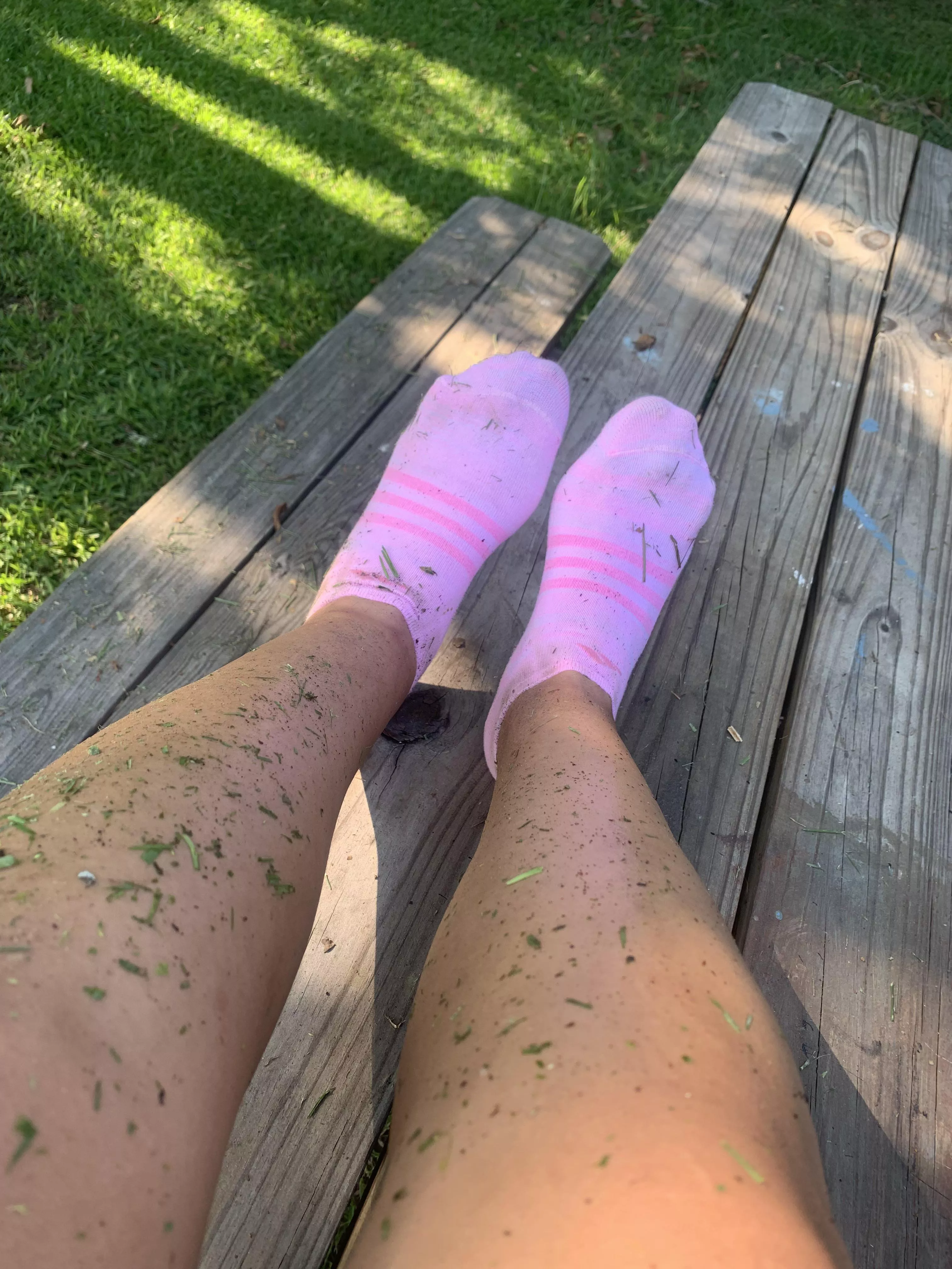 Cum get a taste of my sweet Sweaty landscaping socks:) [selling] [US] [F]