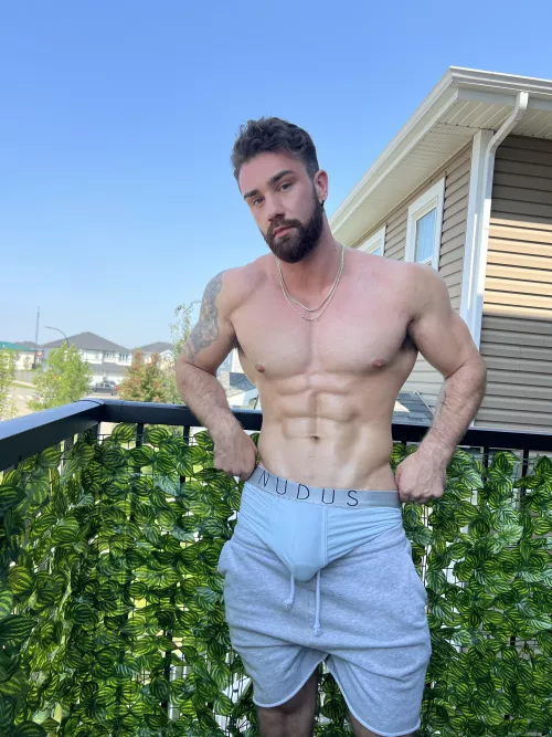 Down to get a hard workout in on my balcony?