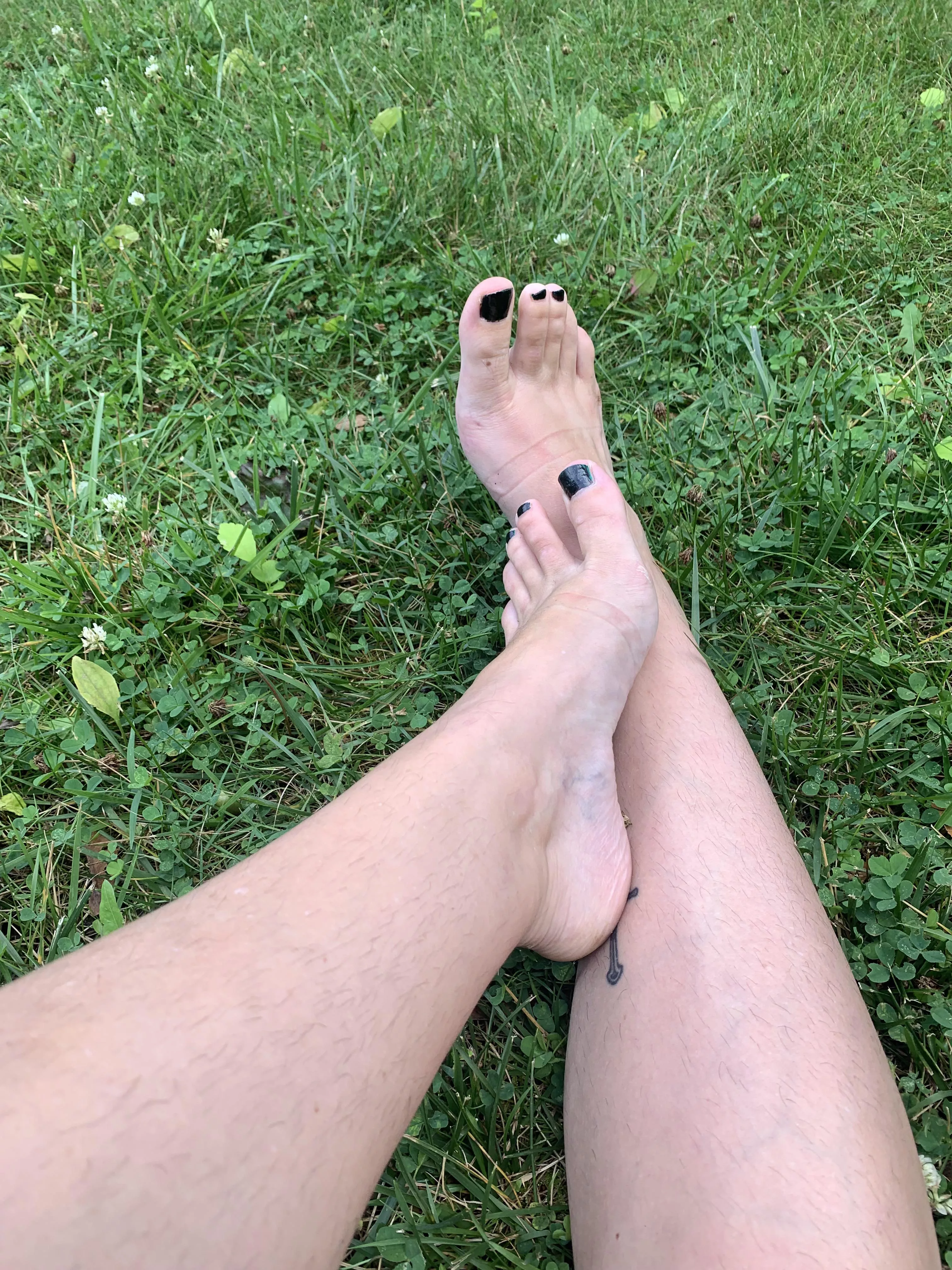 Feet in the grass