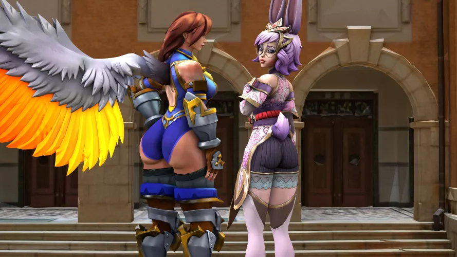 I love the size difference between their butts and thighs (SpringInHyryle/BeyondTheMaze)