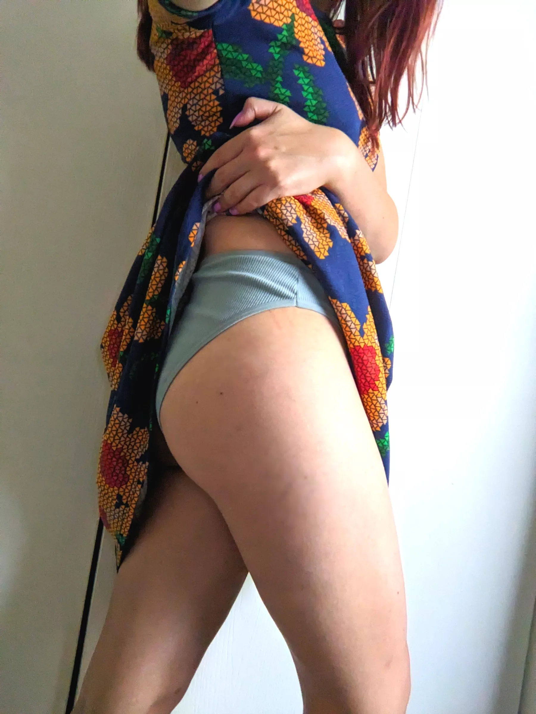 I sometimes wear panties under dresses