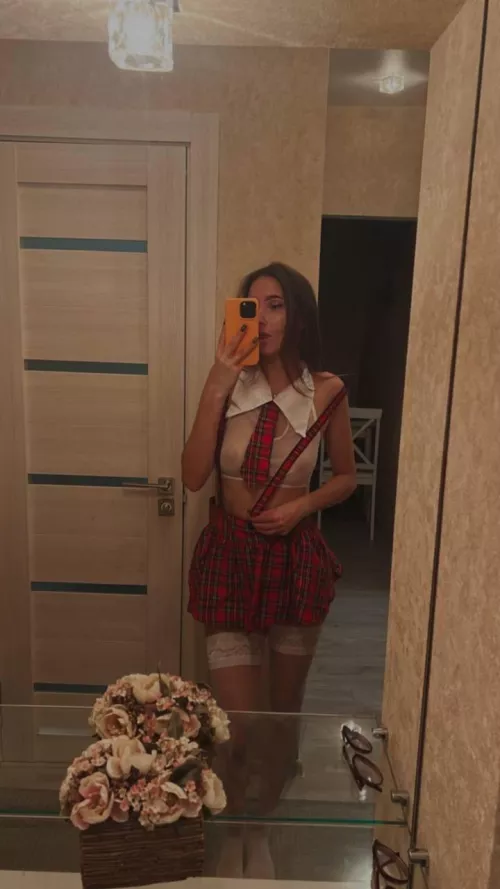 look under the skirt of a hot teacher