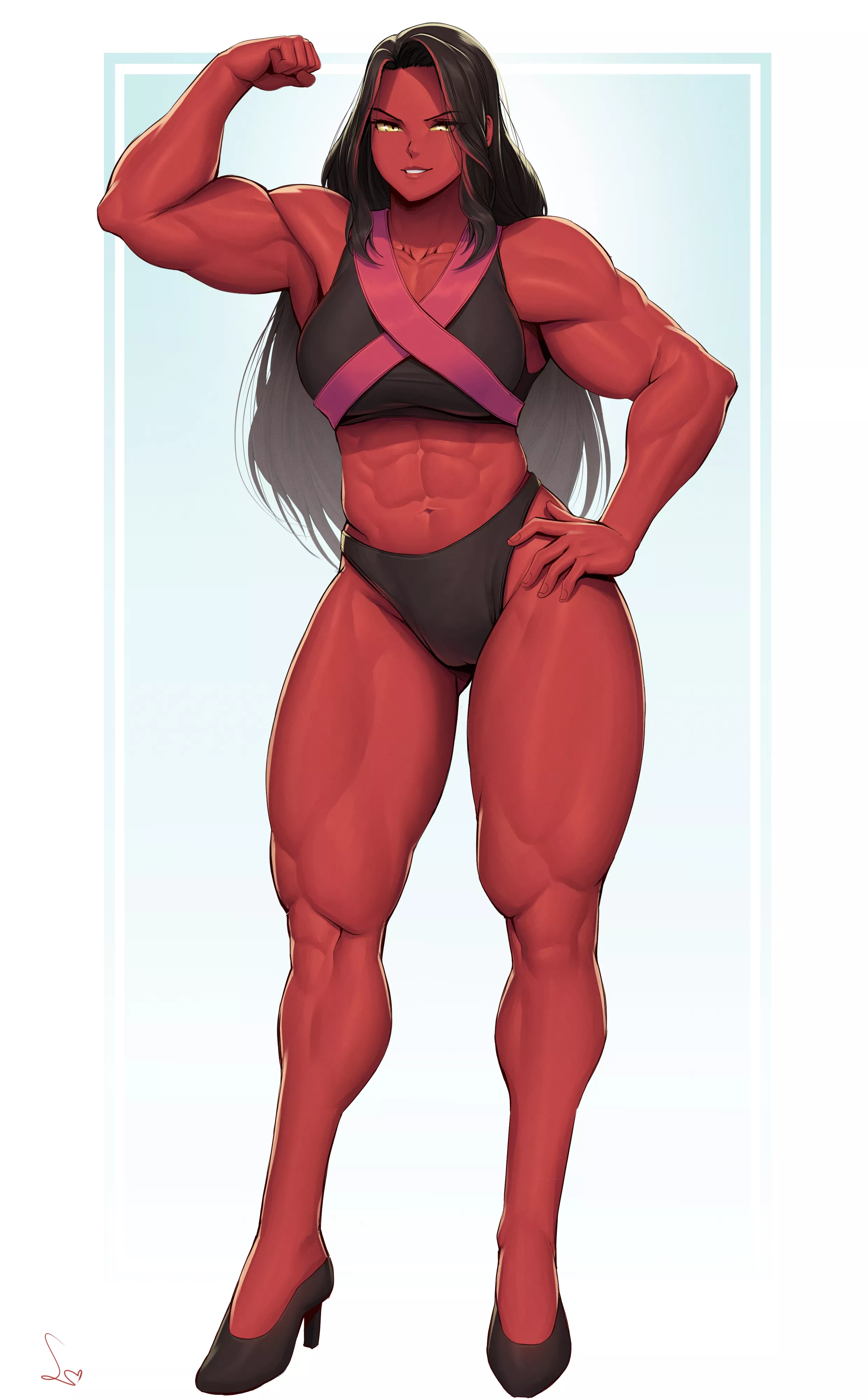 Red She-Hulk [Artist: SpeedL00ver]