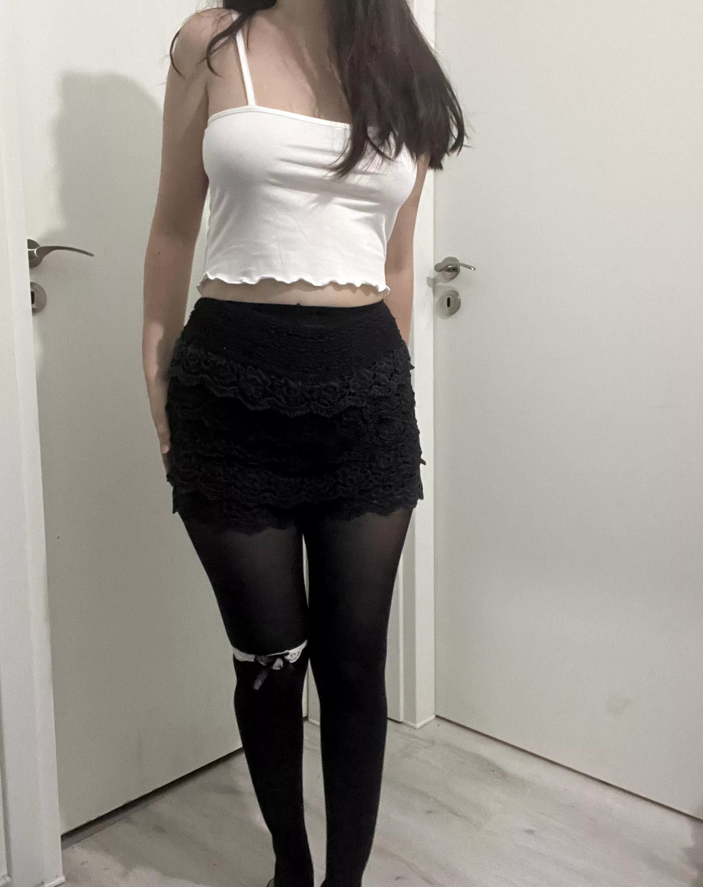 Sexy black skirt