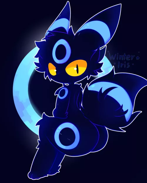 Shiny Umbreon! (Art by me @Winteriris4 on twitter)