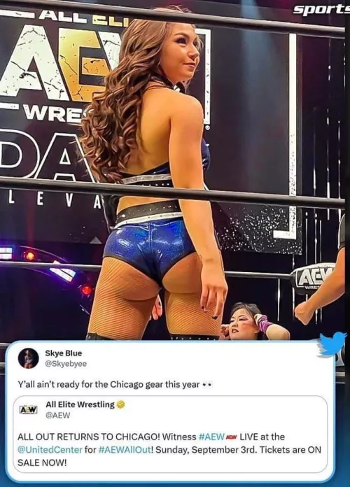 Skye Blue hyping up Sep.3rd