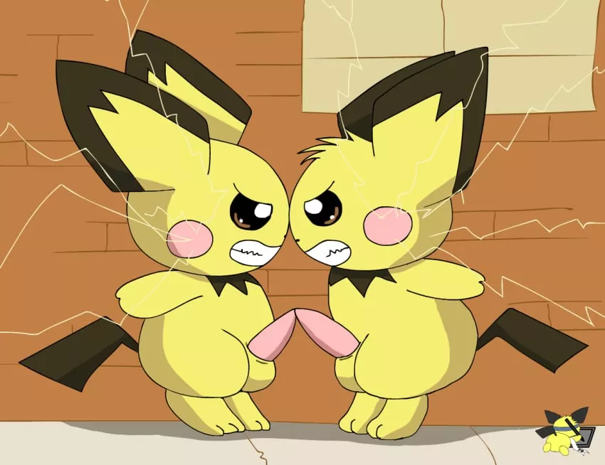 Two male pichu fighting (pichu90) [mm]