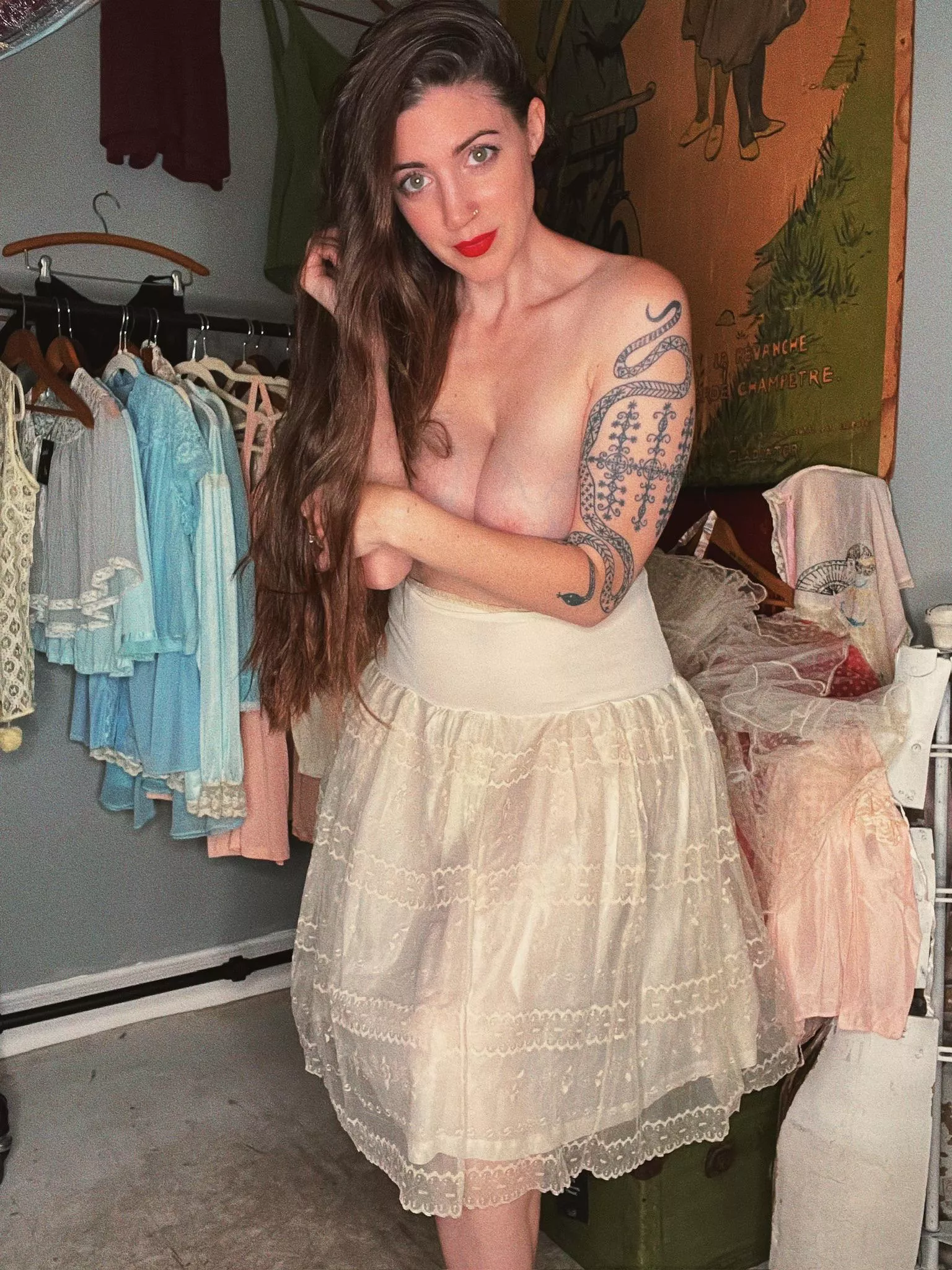 Who doesn't love a petticoat...and nothing else