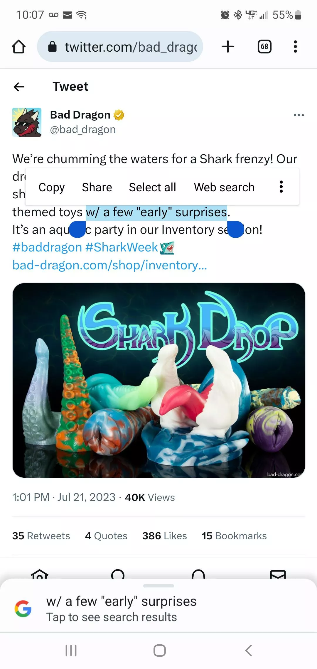 BD told us we'd see Nokken last week. Will probably drop Friday