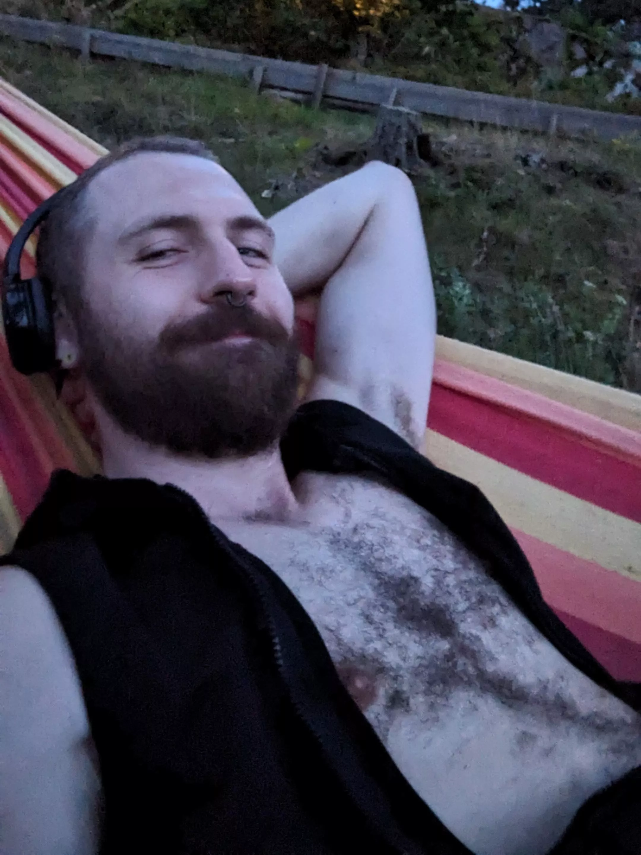 Ending the day in the hammock