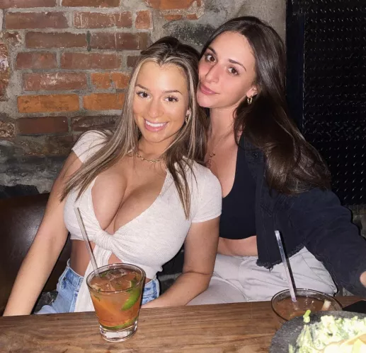 Her friend is also enjoying the view