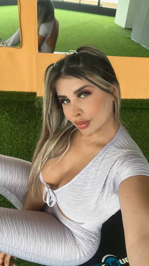 I wanna smother you with these big melons.