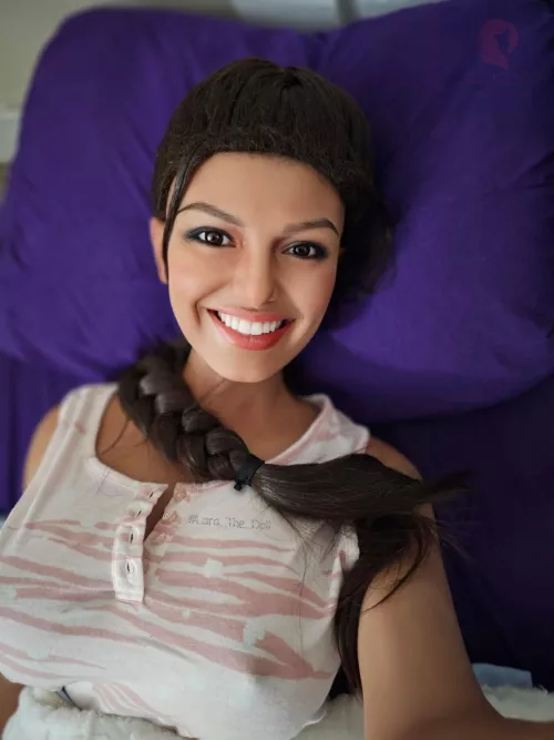 Lara has grown into her smile