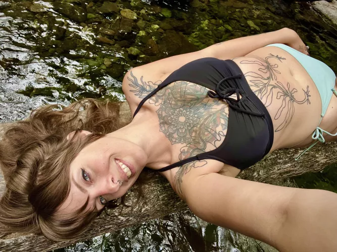 My bangs are mostly cooperating with gravity