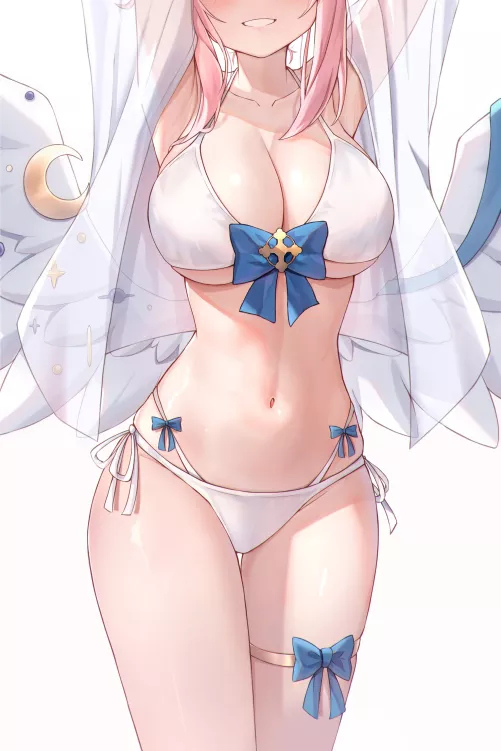 Swimsuit Mika Thighs [Blue Archive]